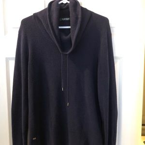 Lauren navy cowl neck sweater